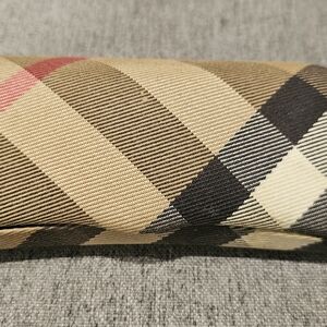 Burberry Tan and Black Checkered Glasses Case Only Used